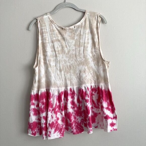 Free People Womens Tie Dye Anytime Hot Hibiscus Combo Tank Top Size Small - Picture 7 of 8